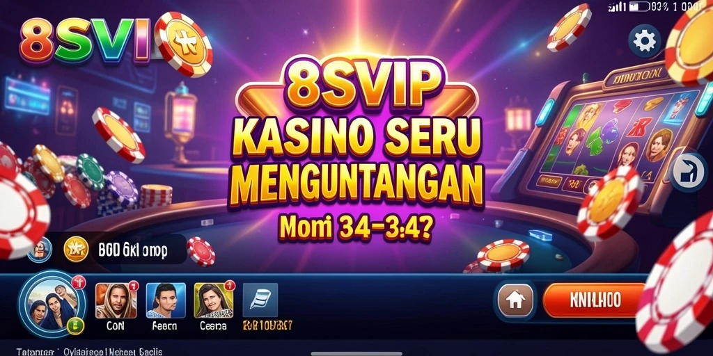 Tampilan gameplay menarik dari aplikasi Kasino 8SVIP.