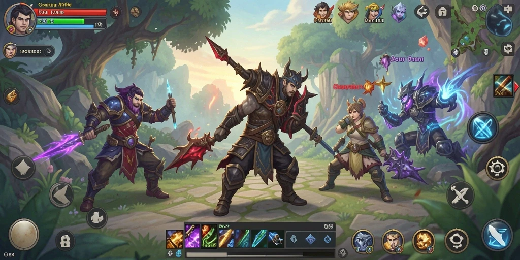 Screenshot gameplay DYO1 dengan pertarungan epik dan visual menakjubkan.