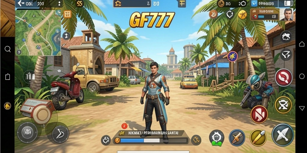 Screenshot gameplay GF777 menampilkan kegembiraan dan tantangan.