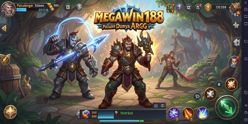 Tangkapan layar gameplay MEGAWIN188 menampilkan aksi petualangan yang mendebarkan.